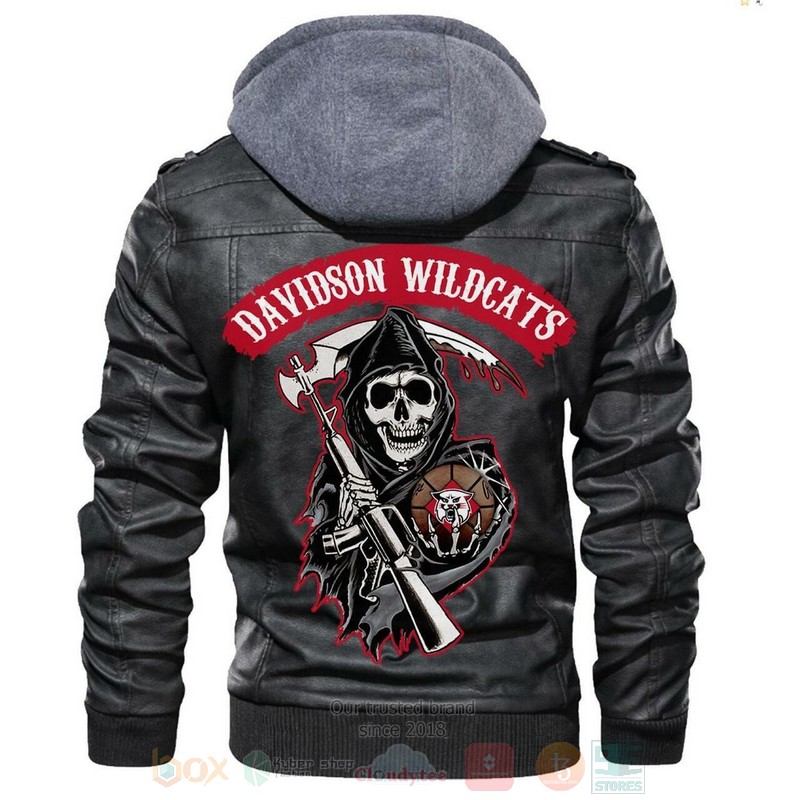 Davidson_Wildcats_NCAA_Sons_of_Anarchy_Black_Motorcycle_Leather_Jacket