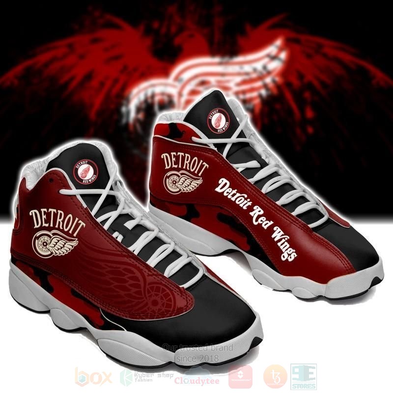 Detroit_Red_Wings_NHL_Teams_Football_Air_Jordan_13_Shoes