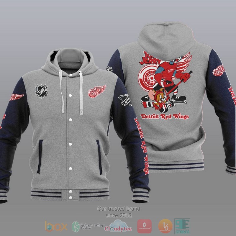 Detroit_Red_Wings_NHL_Tom_And_Jerry_Baseball_Hoodie_Jacket_1