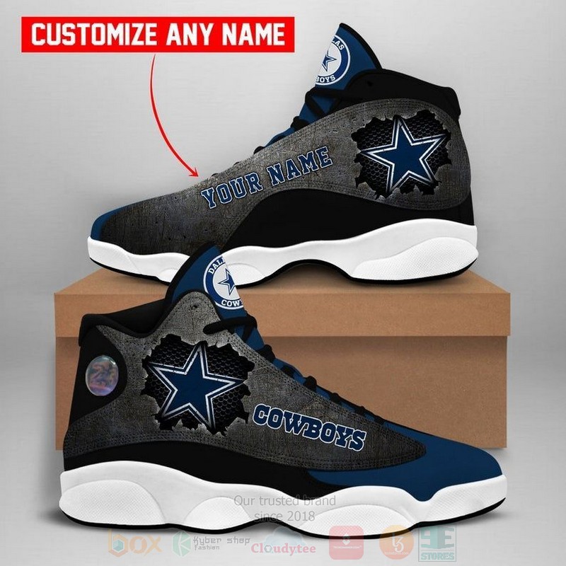 Dallas_Cowboys_NFL_Custom_Name_Air_Jordan_13_Shoes