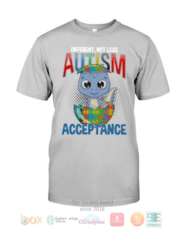 Dinosaur_Different_Not_Less_Autism_Acceptance_Shirt_Hoodie