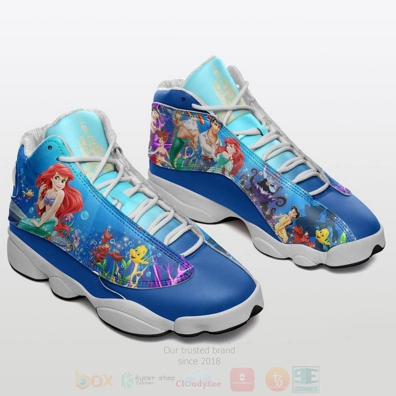 Disney_Ariel_Mermaid_Disney_Cartoon_Air_Jordan_13_Shoes