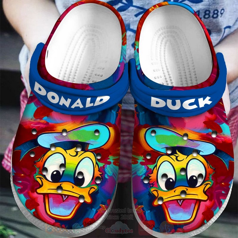 Donald_Duck_Smile_Color_Crocband_Crocs_Clog_Shoes