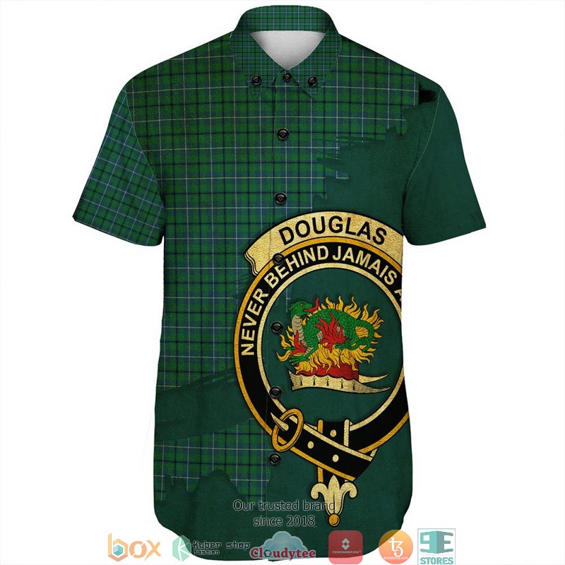 Douglas_Ancient_Tartan_Crest_Personalized_Short_Sleeve_Hawaiian_Shirt_1