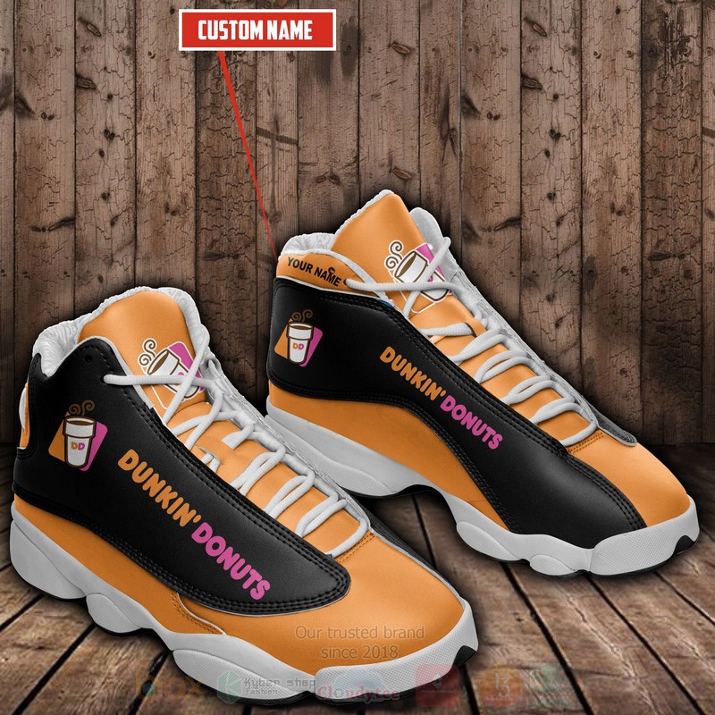 Dunkin_Donuts_Custom_Name_Air_Jordan_13_Shoes