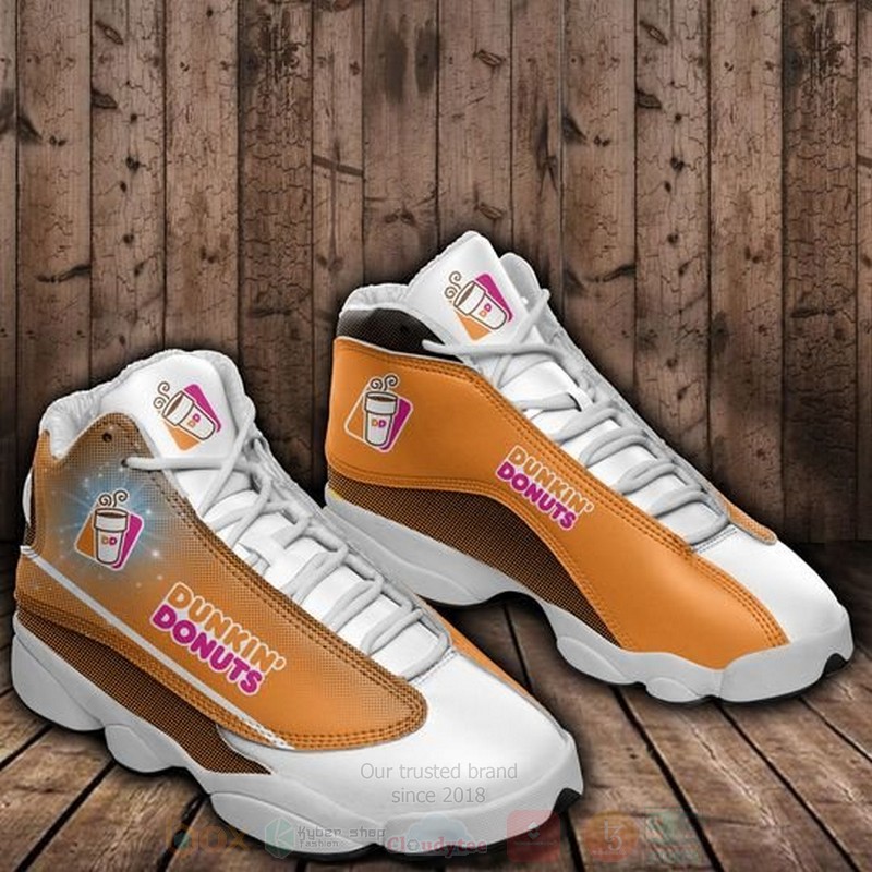 Dunkin_Donuts_Orange-White_Air_Jordan_13_Shoes