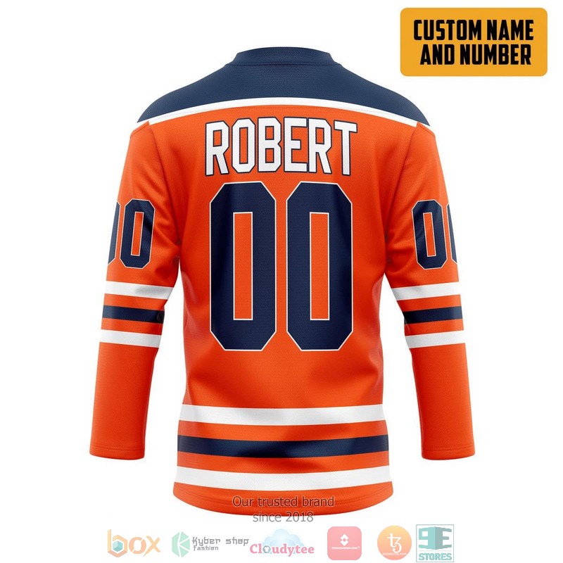 Edmonton_Oilers_NHL_Custom_Name_and_Number_Orange_Hockey_Jersey_Shirt_1