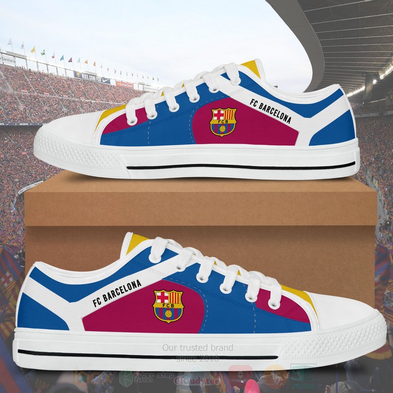 FC_Barcelona_Black_White_Low_Top_Canvas_Shoes_1