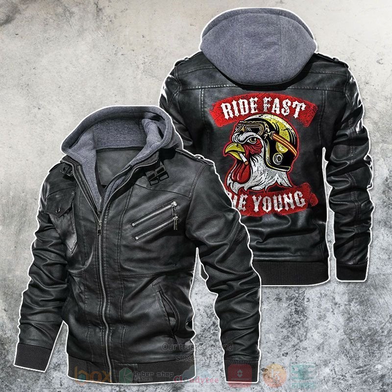 Fast_Die_Young_Helmet_Chicken_Leather_Jacket