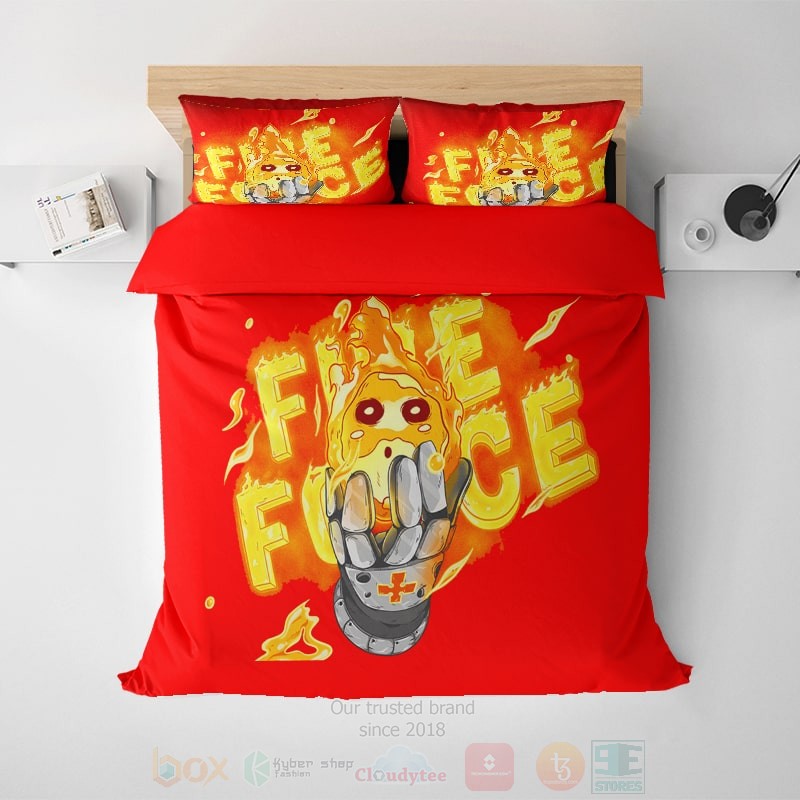 Fire_Force_Iron_Owls_Modern_Pattern_Stitched_Bedding_Set