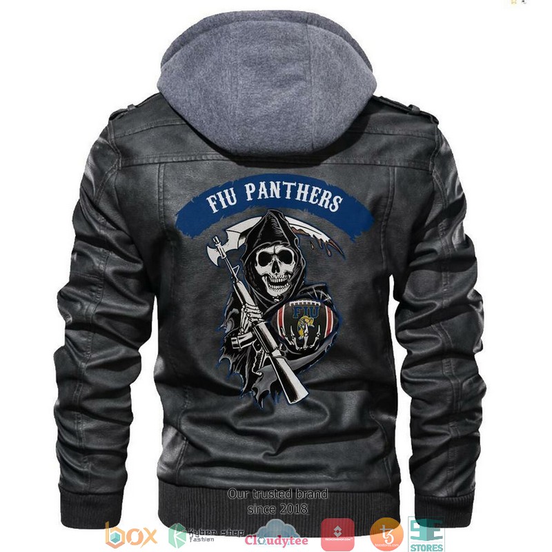 Fiu_Panthers_NCAA_Football_Sons_Of_Anarchy_Black_Motorcycle_Leather_Jacket