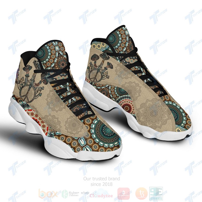 Funny_Mandala_Mushroom_Air_Jordan_13_Shoes