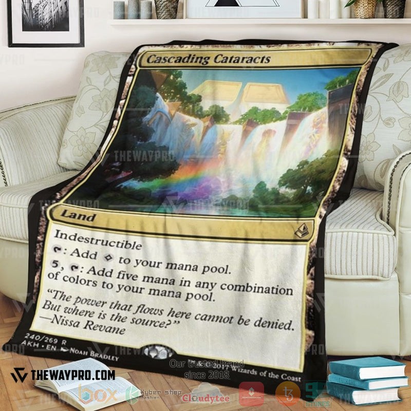 Game_Magic_The_Gathering_Cascading_Cataracts_Soft_Blanket