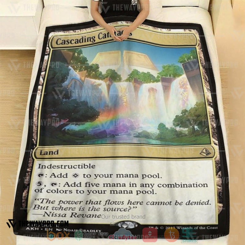 Game_Magic_The_Gathering_Cascading_Cataracts_Soft_Blanket_1