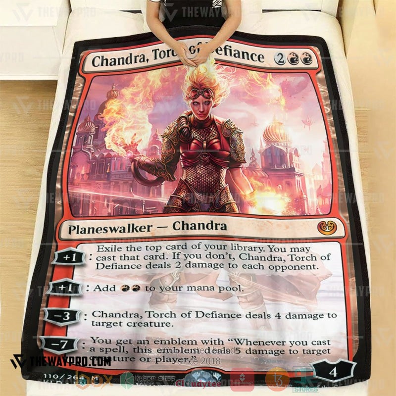 Game_Magic_The_Gathering_Chandra_Torch_of_Defiance_Soft_Blanket_1