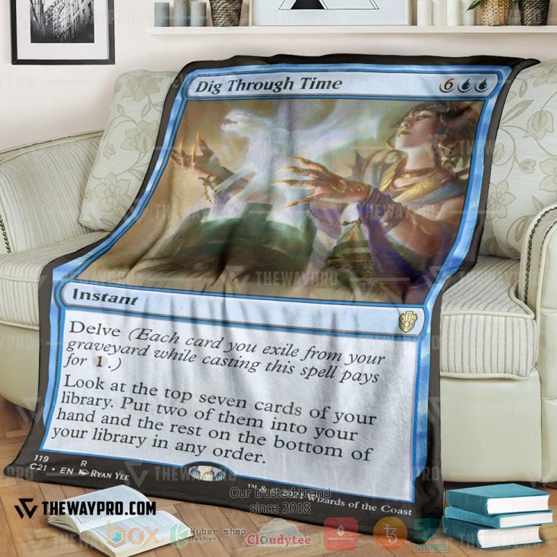 Game_Magic_The_Gathering_Dig_Through_Time_Soft_Blanket