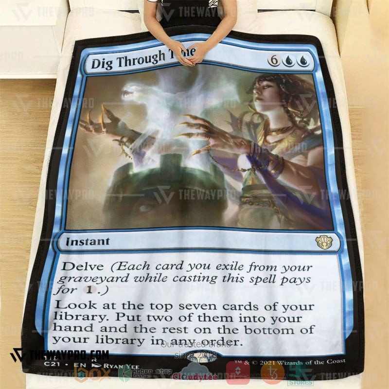Game_Magic_The_Gathering_Dig_Through_Time_Soft_Blanket_1