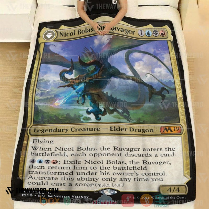 Game_Magic_The_Gathering_Nicol_Bolas_The_Ravager_Soft_Blanket_1