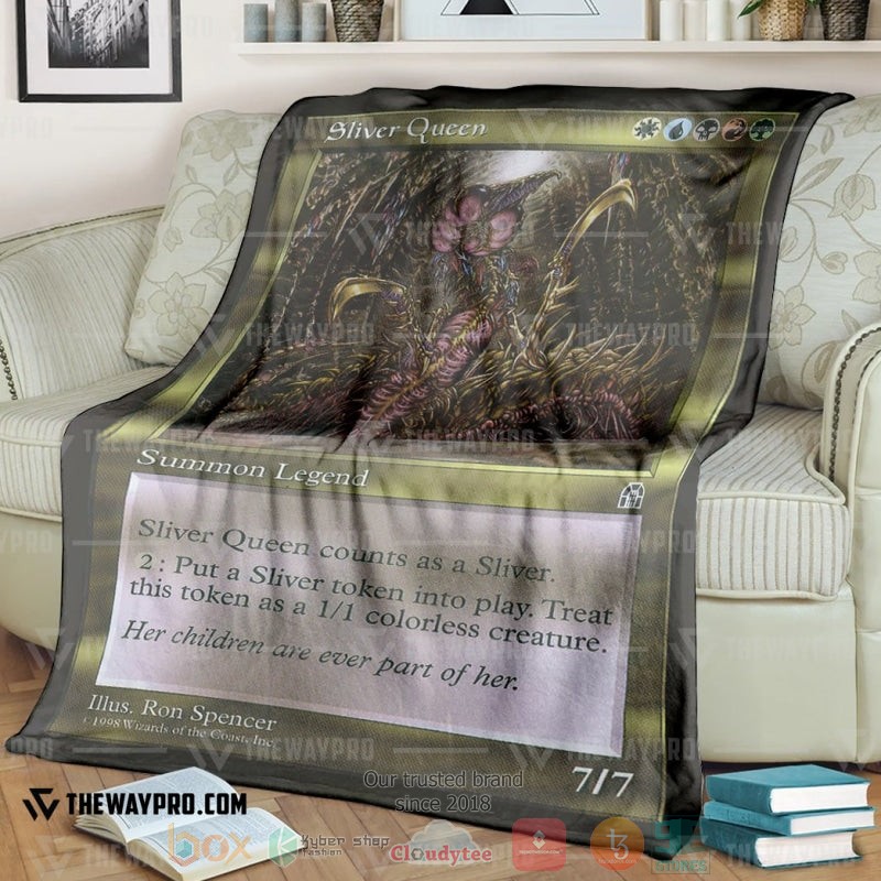 Game_Magic_The_Gathering_Silver_Queen_Soft_Blanket