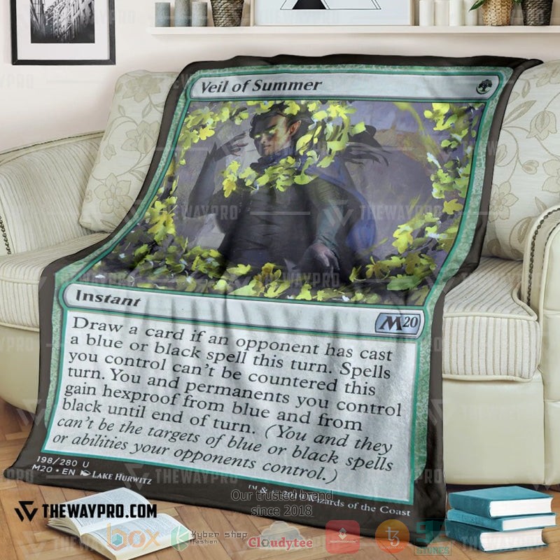 Game_Magic_The_Gathering_Veil_of_Summer_Soft_Blanket