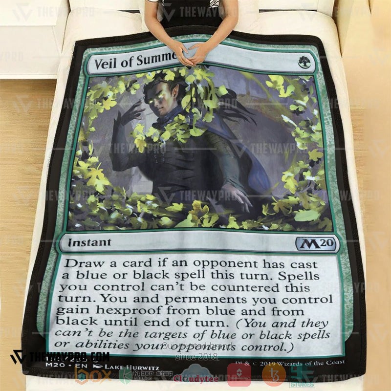 Game_Magic_The_Gathering_Veil_of_Summer_Soft_Blanket_1
