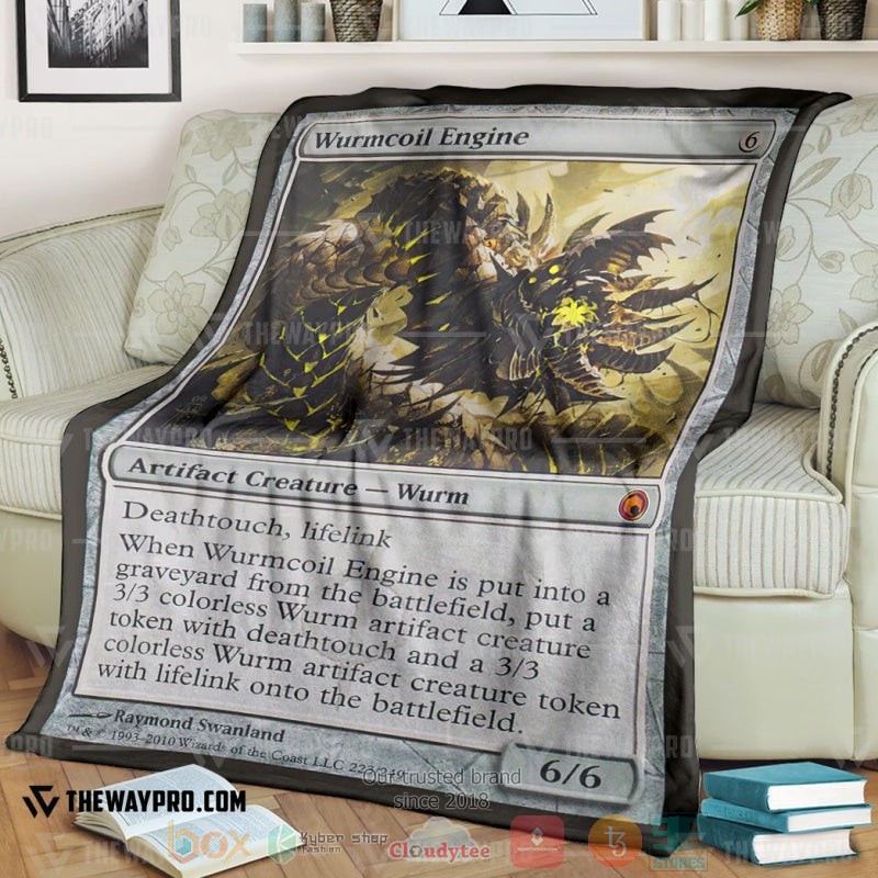 Game_Magic_The_Gathering_Wurmcoil_Engine_Soft_Blanket