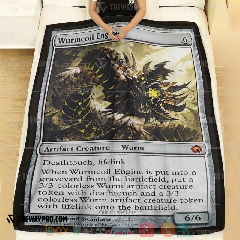 Game_Magic_The_Gathering_Wurmcoil_Engine_Soft_Blanket_1