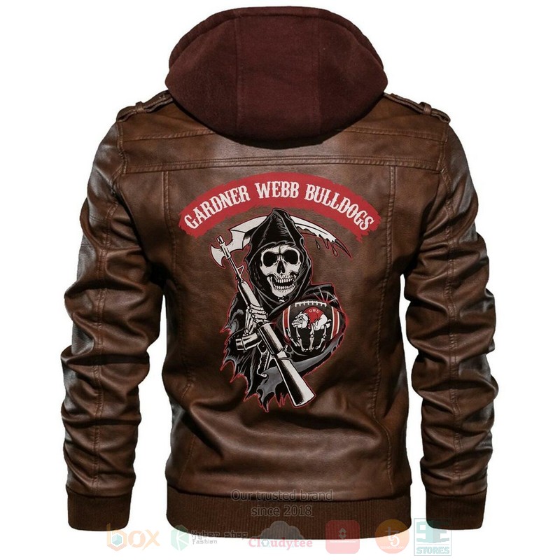 Gardner-Webb_Bulldogs_NCAA_Sons_of_Anarchy_Brown_Motorcycle_Leather_Jacket
