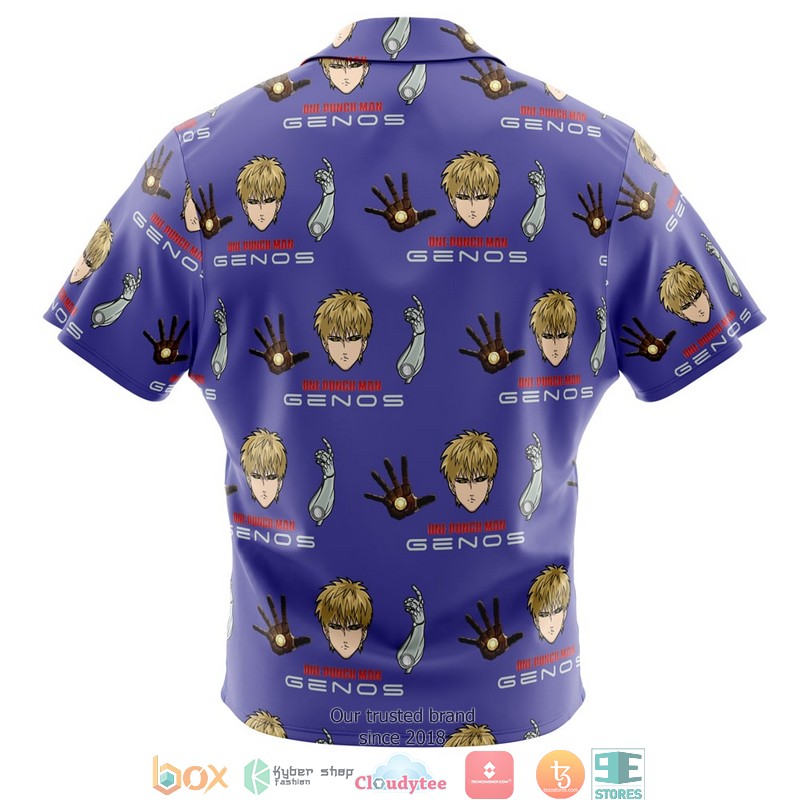 Genos_One_Punch_Man_Button_Up_Hawaiian_Shirt_1