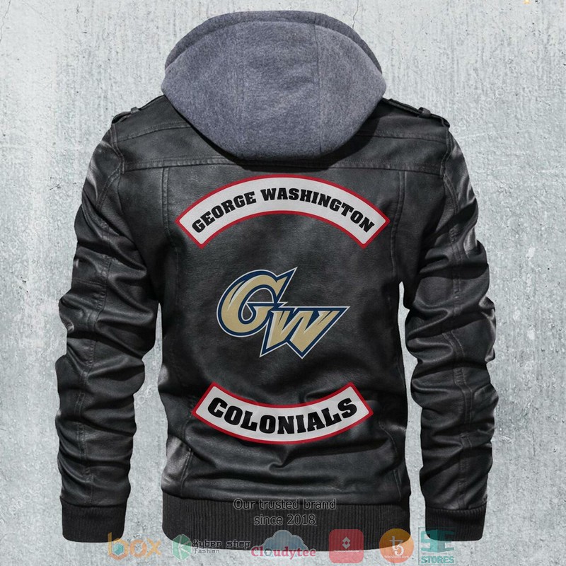 George_Washington_Colonials_NCAA_Football_Motorcycle_Men_Art_Leather_Jacket
