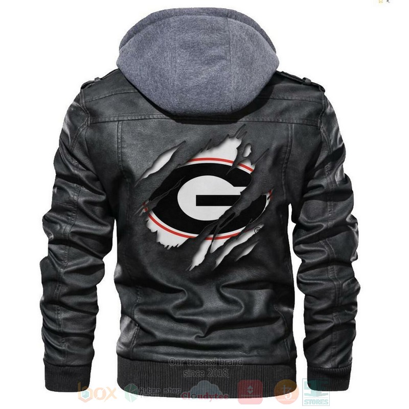 Georgia_Bulldogs_NCAA_Black_Motorcycle_Leather_Jacket