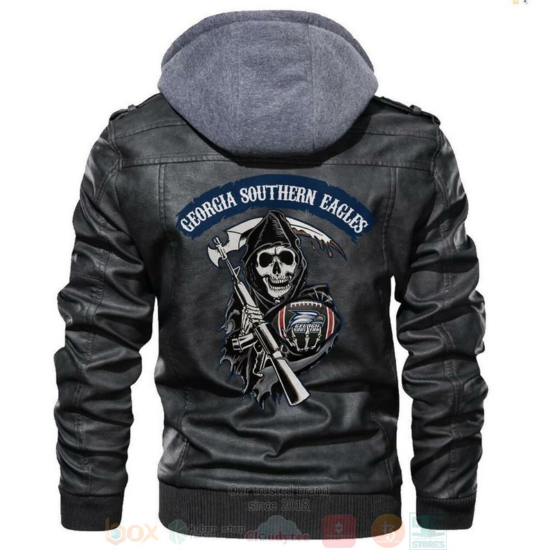 Georgia_Southern_Eagles_NCAA_Football_Sons_of_Anarchy_Black_Motorcycle_Leather_Jacket