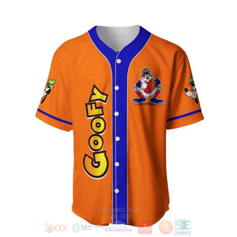 Goofy_Dog_Disney_All_Over_Print_Orange_Baseball_Jersey