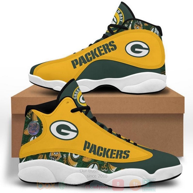 Green_Bay_Packers_Football_NFL_Air_Jordan_13_Shoes