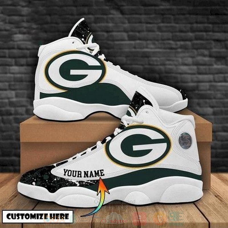 Green_Bay_Packers_Football_NFL_Custom_Name_Air_Jordan_13_Shoes