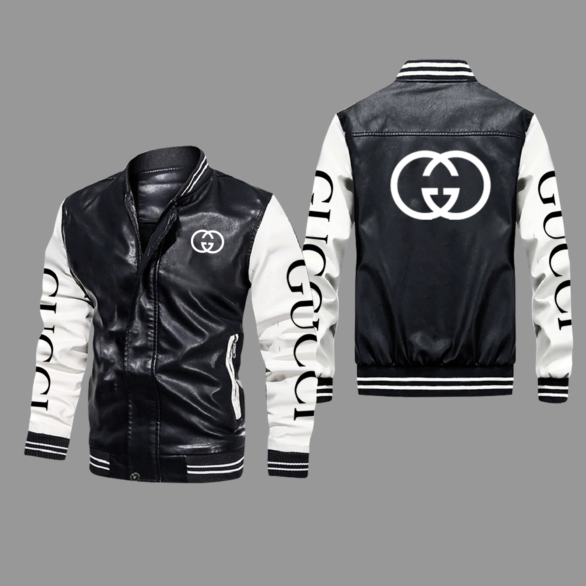 Gucci-Luxury-Leather-Bomber-jacket
