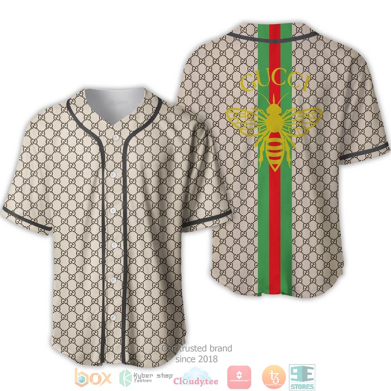 Gucci_Bee_Red_green_line_Hive_Pattern_Baseball_Jersey