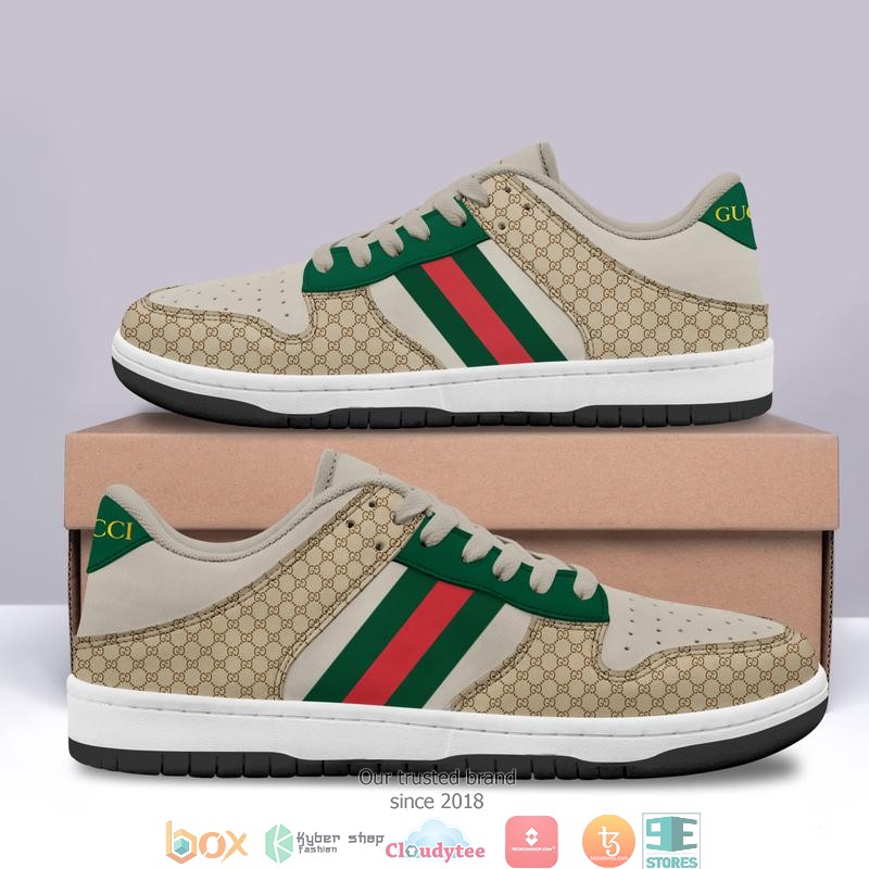 Gucci_Red_green_line_hive_pattern_Low_top_Air_Jordan_Sneaker_Shoes