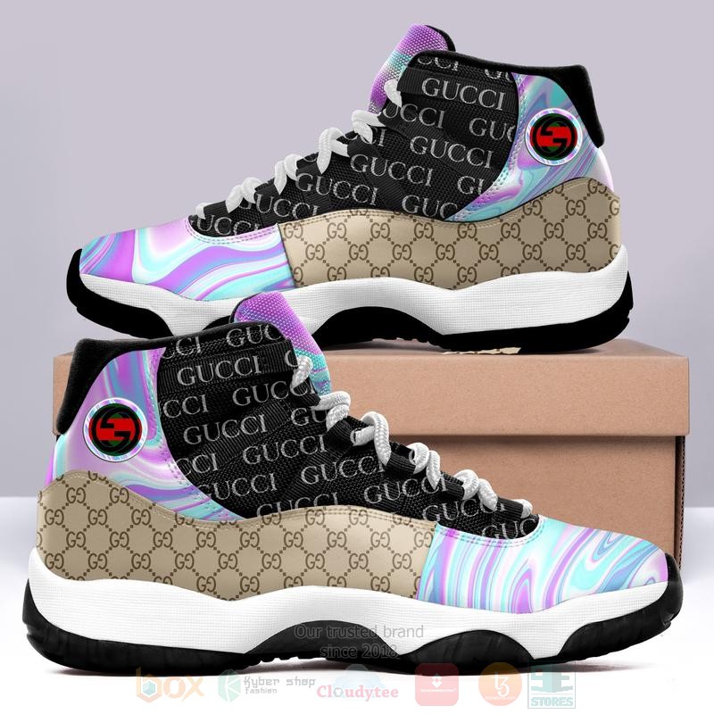Gucci_Reflective_Color_Air_Jordan_11_Shoes