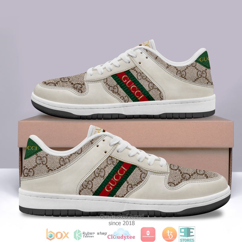 Gucci_Silver_Low_top_Air_Jordan_Sneaker_Shoes