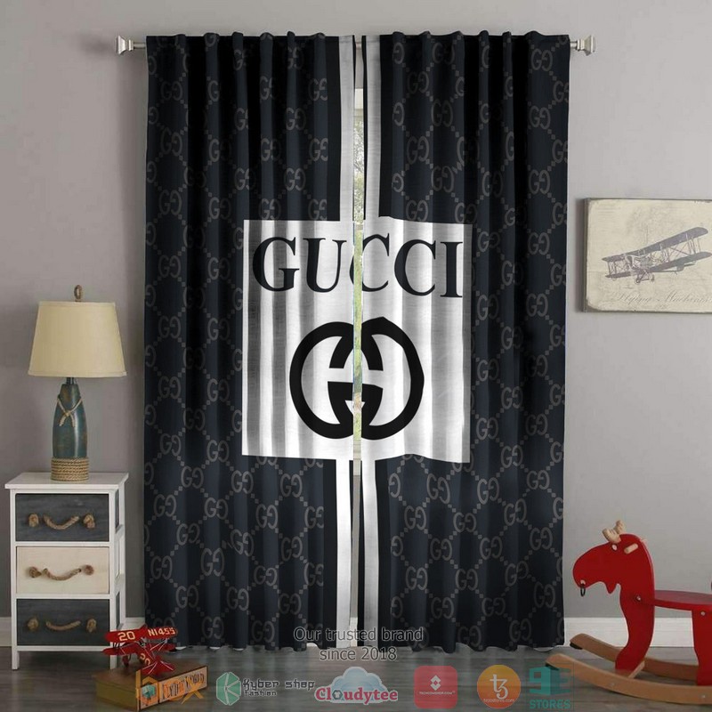 Gucci_White_Square_logo_black_Windown_Curtain