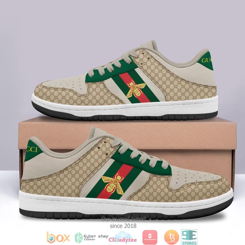 Gucci_bee_hive_pattern_Low_top_Air_Jordan_Sneaker_Shoes