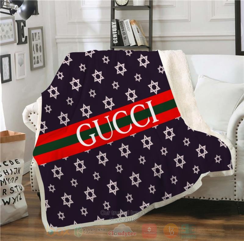 Gucci_brand_black_blanket