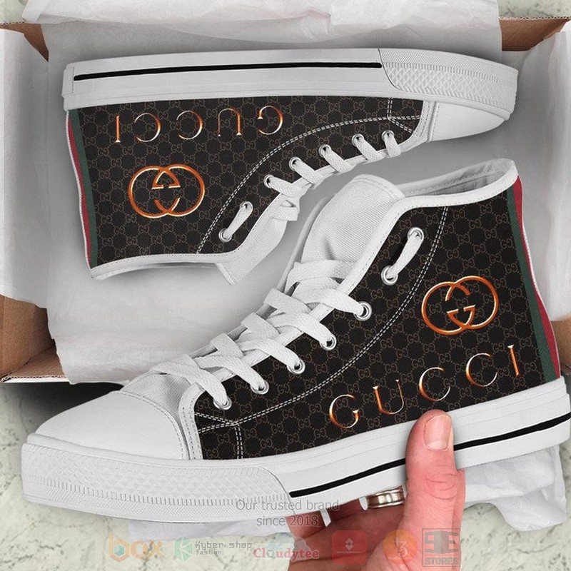 Gucci_brand_logo_black_pattern_canvas_high_top_shoes
