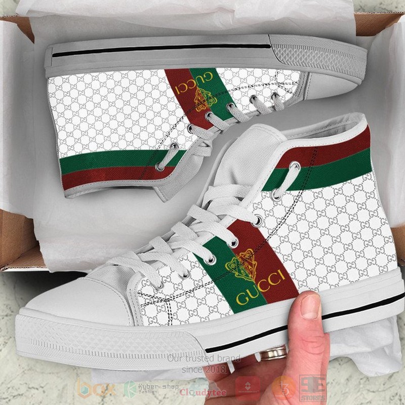 Gucci_brand_logo_white_pattern_canvas_high_top_shoes