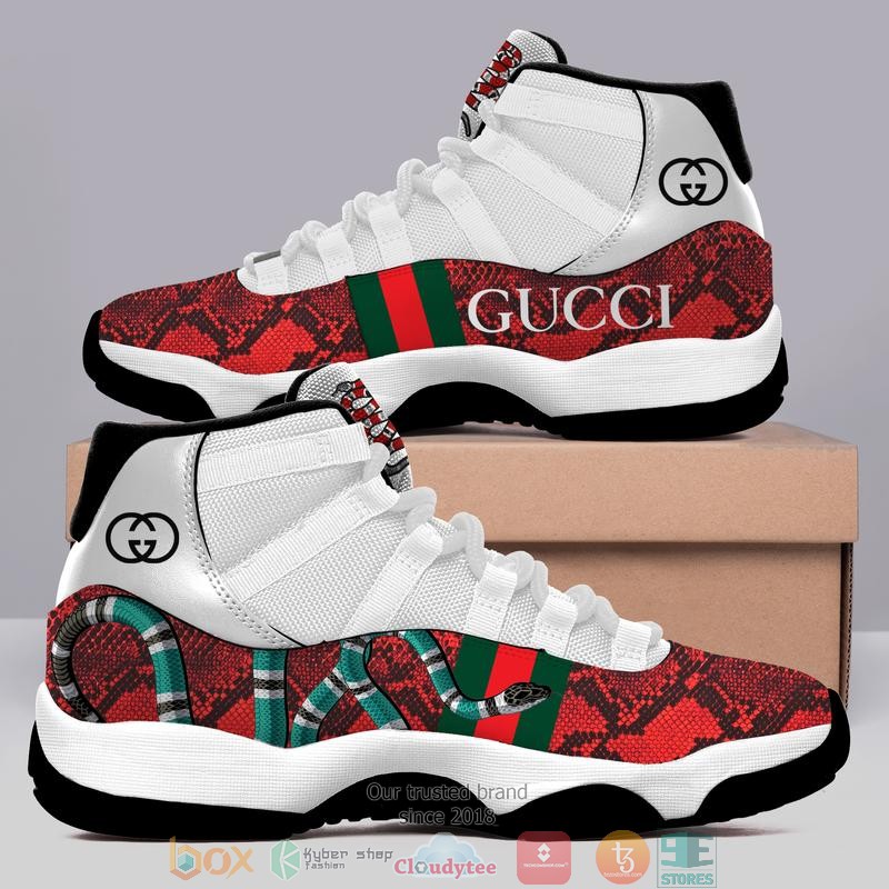Gucci_snake_red_Air_Jordan_11_Sneaker_Shoes