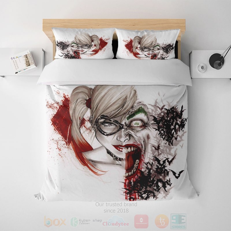 Harley_and_Joker_Halloween_Cover_Sheet_Soft_and_Comfortable_Harley_Quinn_Bedding_Set