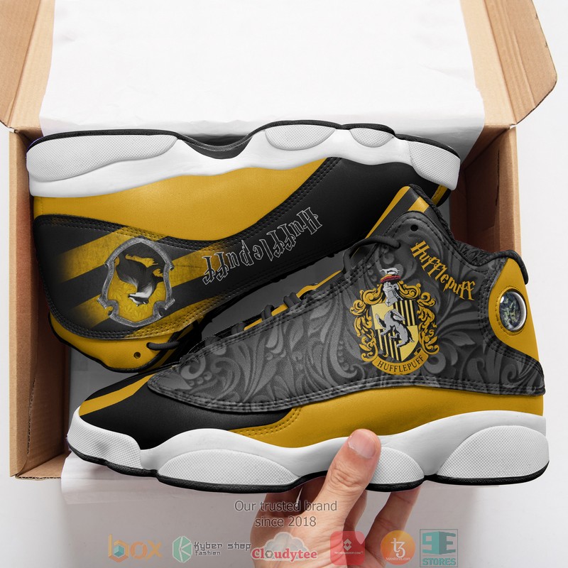 Harry_Potter_Hufflepuff_Yellow_Air_Jordan_13_Sneaker_Shoes_1