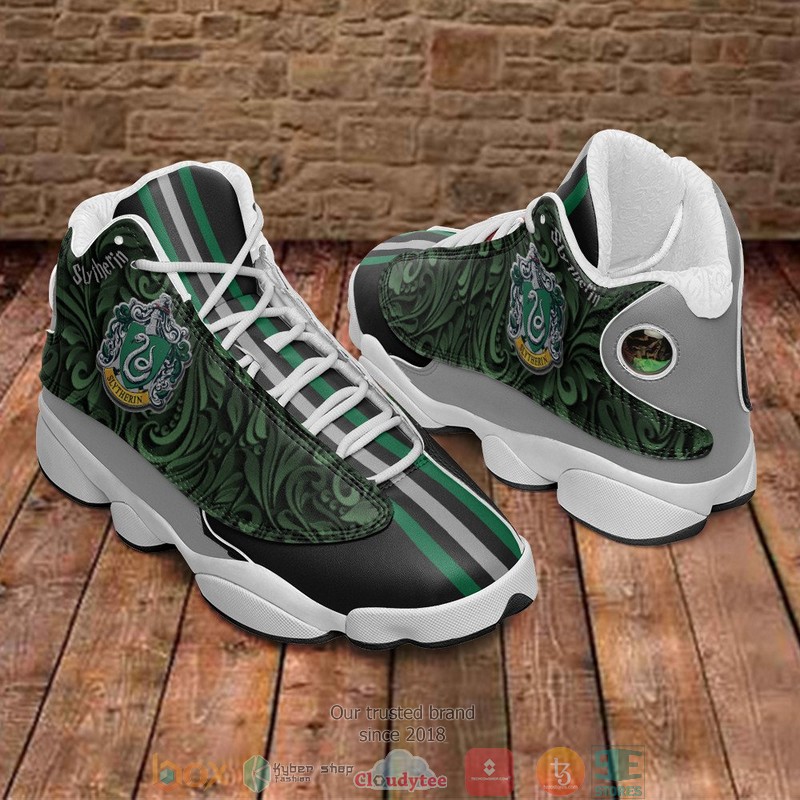 Harry_Potter_Slytherin_Green_Air_Jordan_13_Sneaker_Shoes