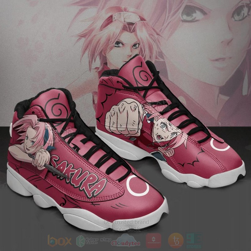 Haruno_Sakura_Naruto_Custom_Anime_Air_Jordan_13_Shoes